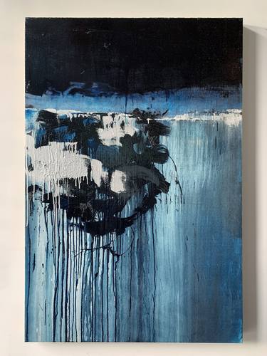 Saatchi Art Artist Danie Wood; Paintings, “Out of the Black, Into the Blue II” #art