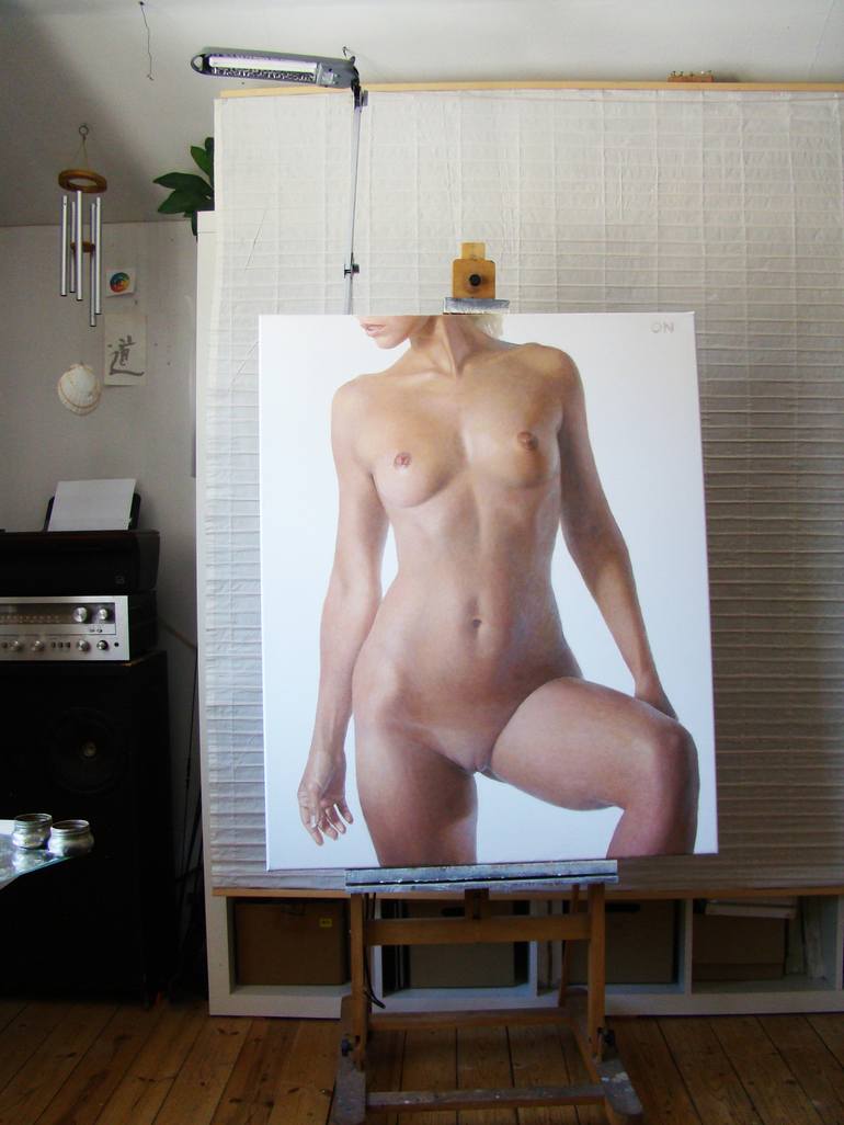 Original Nude Painting by Alex Maximilian  On