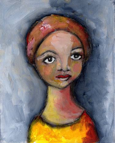 Original People Painting by Karen Smithey