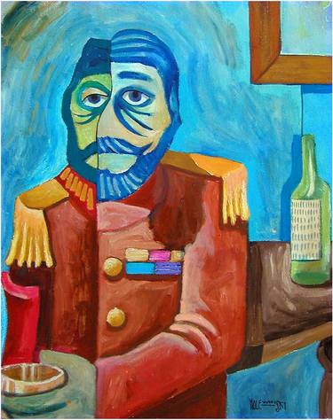 Original Cubism Portrait Paintings by Robert Holewinski