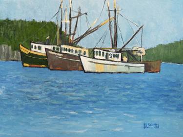Original Boat Paintings by Robert Holewinski