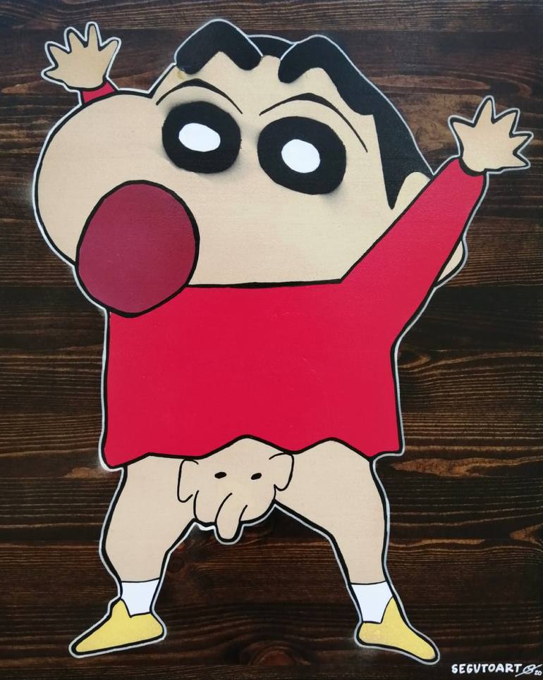 Original Pop Art Cartoon Painting by Segutoart Seguto