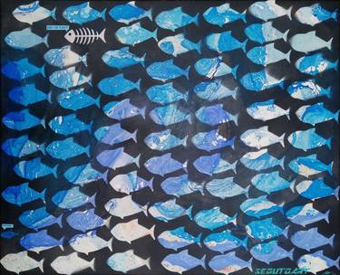 Original Pop Art Fish Paintings by SEGUTOART SEGUTO