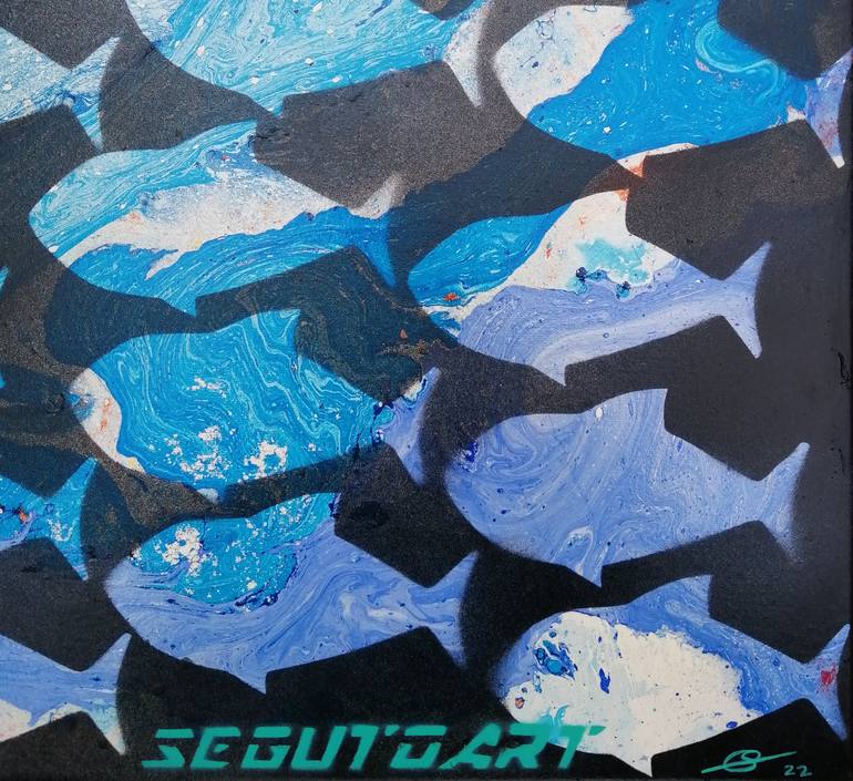 Original Fish Painting by SEGUTOART SEGUTO