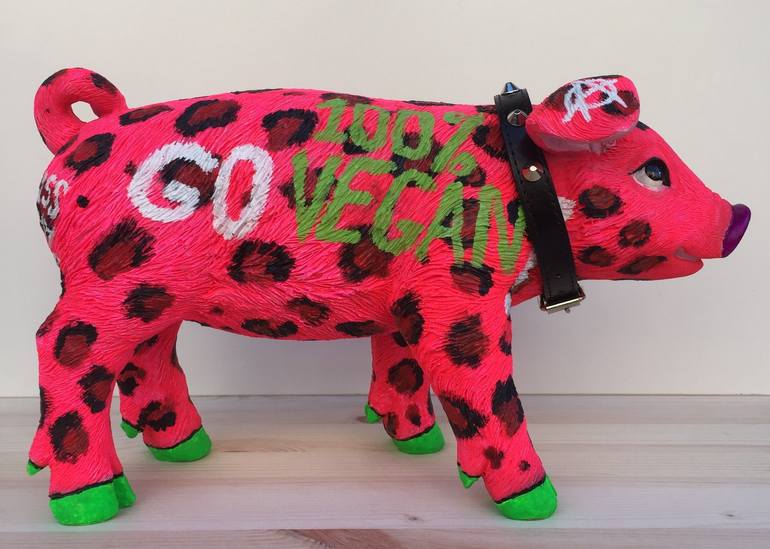 Original Pop Art Animal Sculpture by Segutoart Seguto