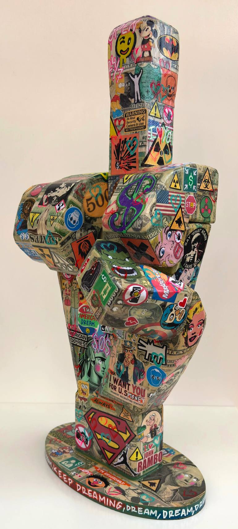 Original Pop Art Pop Culture/Celebrity Sculpture by Segutoart Seguto