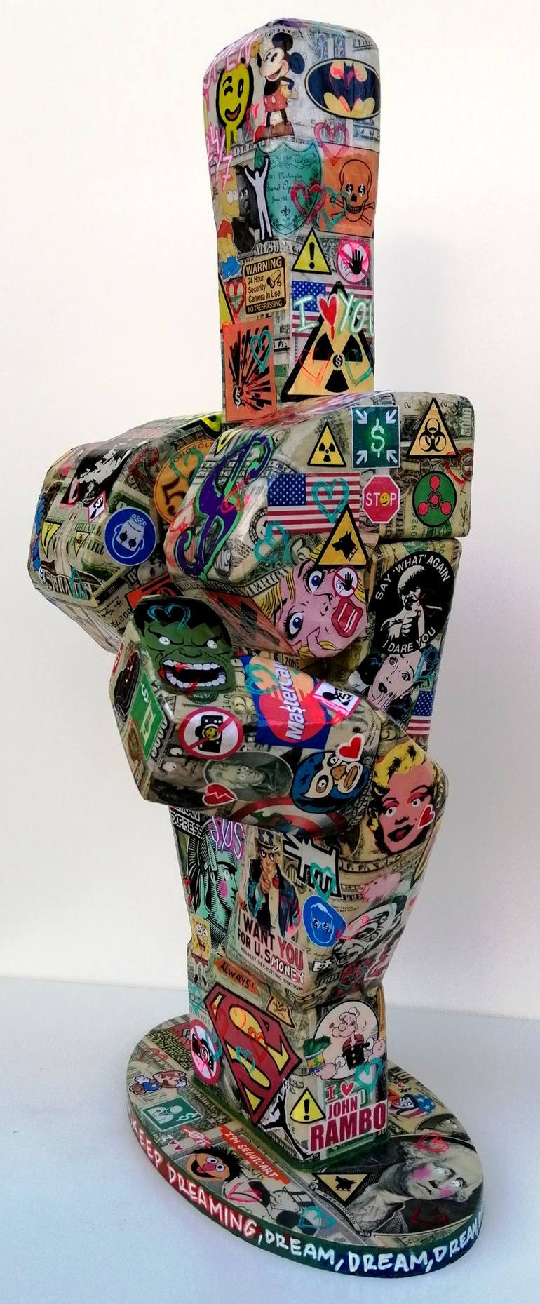 Original Pop Art Pop Culture/Celebrity Sculpture by SEGUTOART SEGUTO