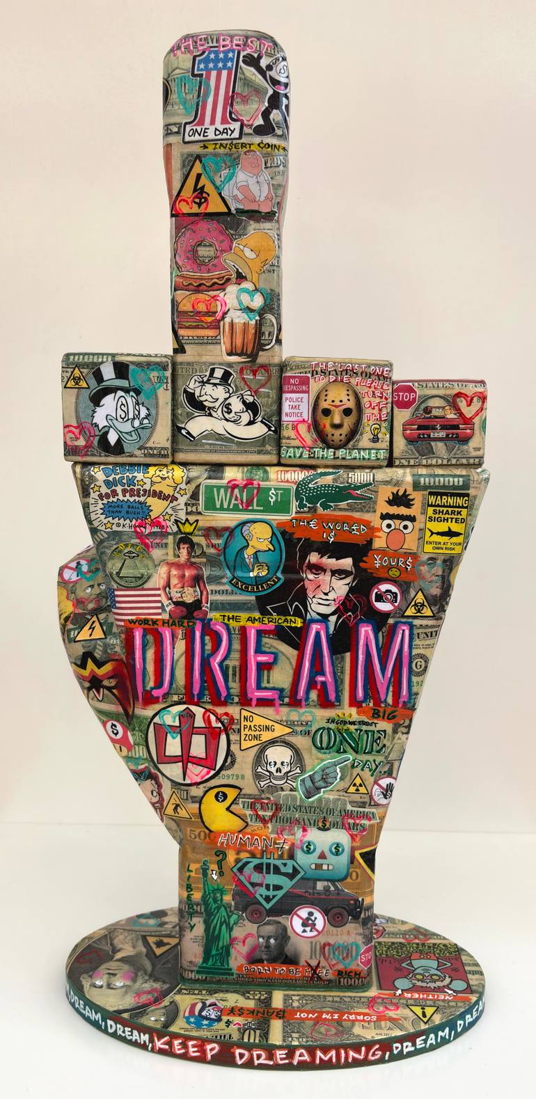 Original Pop Art Pop Culture/Celebrity Sculpture by Segutoart Seguto