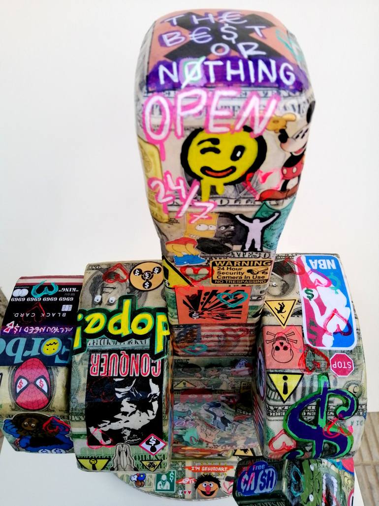 Original Pop Art Pop Culture/Celebrity Sculpture by SEGUTOART SEGUTO