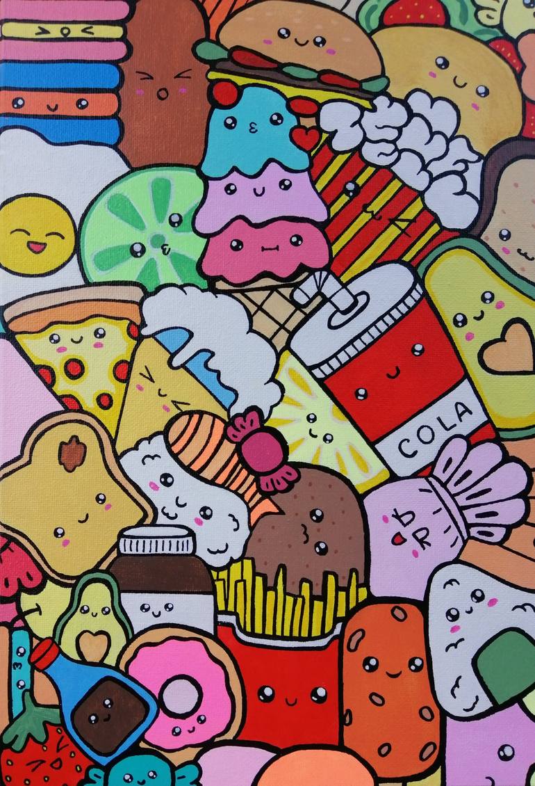 Original Pop Art Food & Drink Painting by SEGUTOART SEGUTO