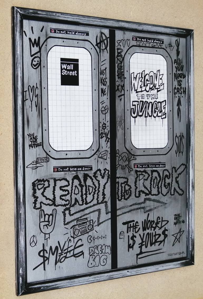 Original Street Art Transportation Painting by Segutoart Seguto