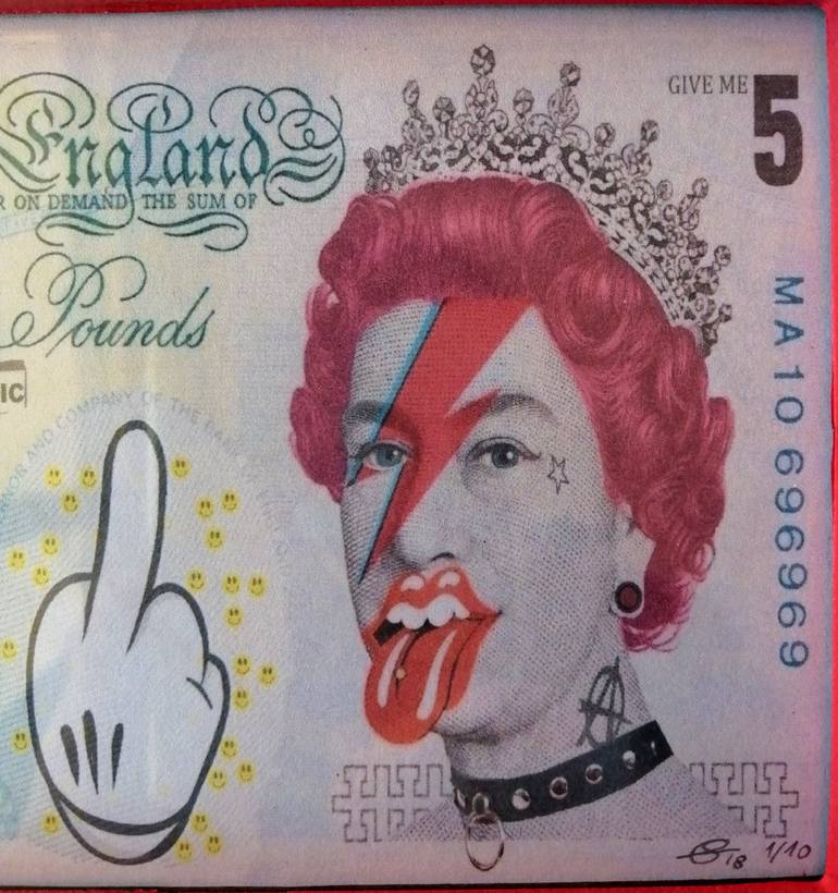 Original Pop Art Pop Culture/Celebrity Mixed Media by Segutoart Seguto