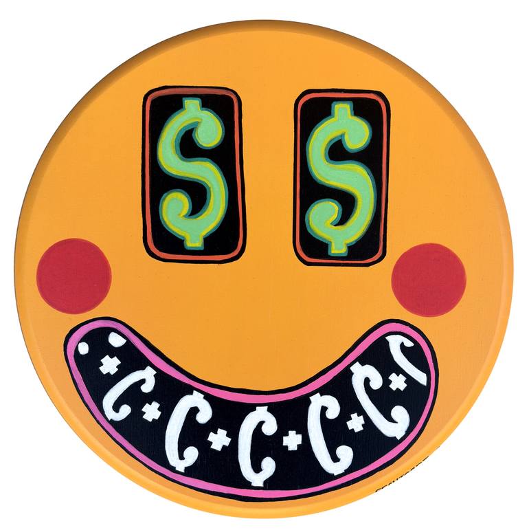 Original Pop CultureCelebrity Painting by Segutoart Seguto  Pop Art Art on Wood  SMILE