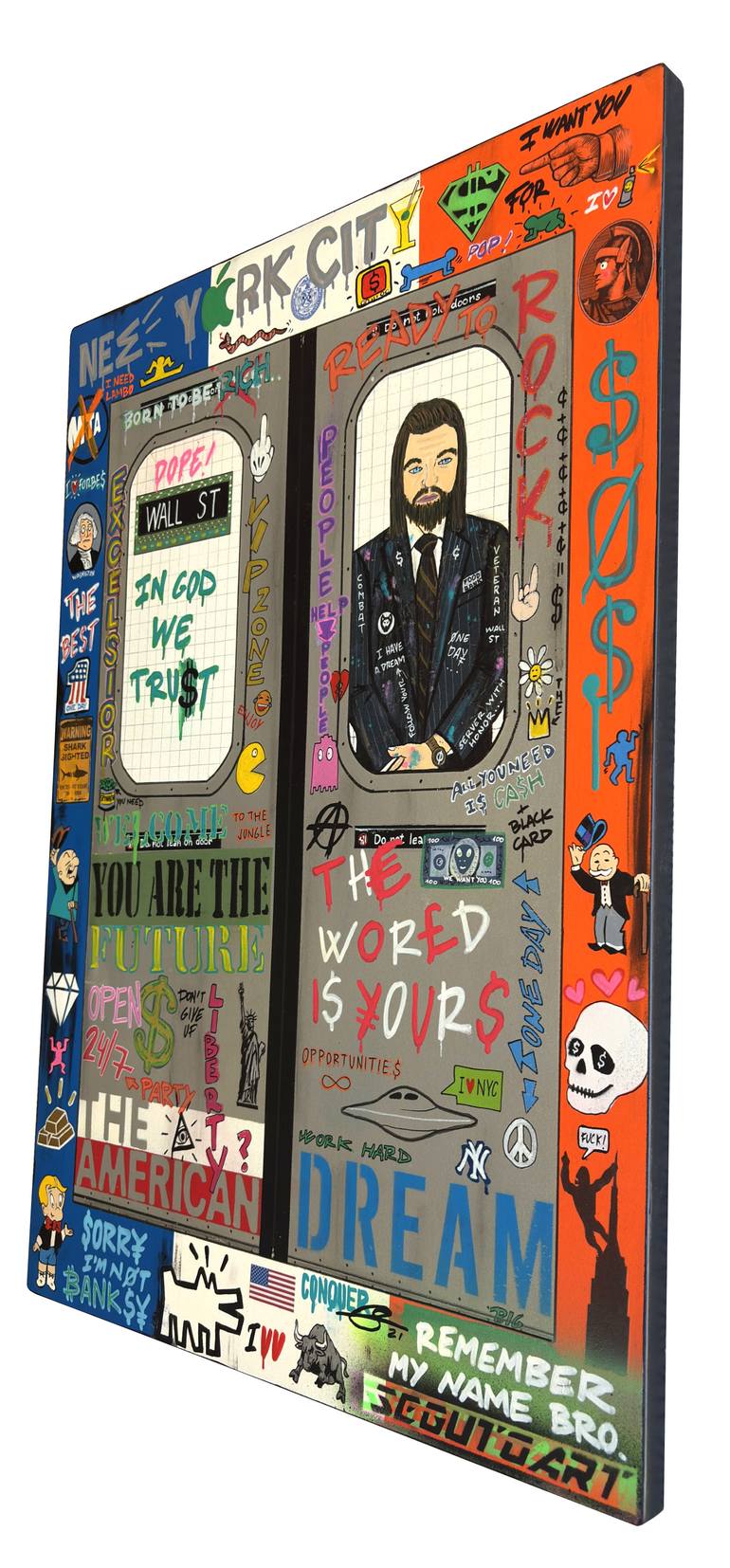 Original Pop Art Cities Painting by Segutoart Seguto