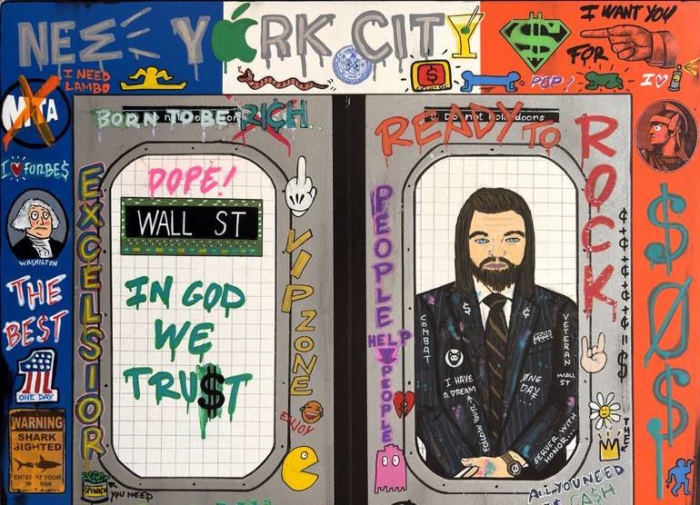 Original Pop Art Cities Painting by Segutoart Seguto