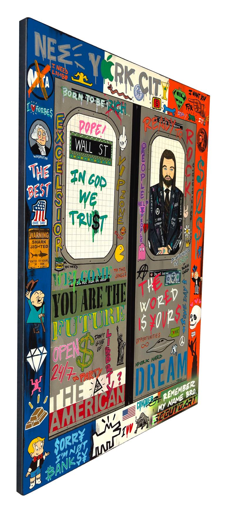 Original Pop Art Cities Painting by Segutoart Seguto