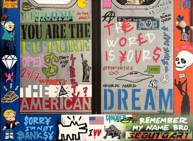 Original Pop Art Cities Painting by Segutoart Seguto