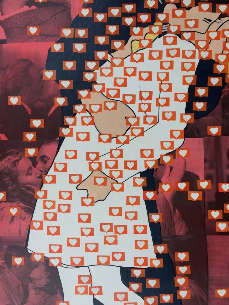 Original Pop Art Love Collage by SEGUTOART SEGUTO