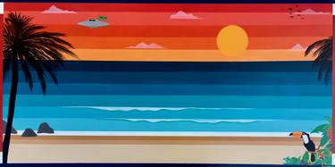 Print of Beach Paintings by SEGUTOART SEGUTO