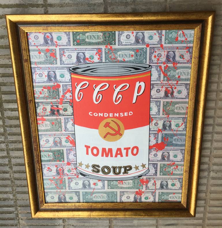 CCCP TOMATO SOUP Painting by SEGUTOART SEGUTO Saatchi Art