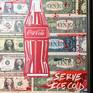 A painting (painting and collage) similar to the contradictions and advertising ambitions in times of cold war. Irony captured with the ambitions of the two states (USA and CCCP) for the advertising primacy.
(tribute a coca cola bottle to Andy Warhol).

Painting and digital manipulation of the Andy Warhol coca-cola bottle. On the reproduction of dollar bills.


PAITING AND COLLAGE, MIXED MEDIA: SYNTHETIC PAINT, PAINT WATER AND VARNISH ON DOLLAR PAPER AND WOOD
REPRODUCTION OF HIGH QUALITY DOLLARS.