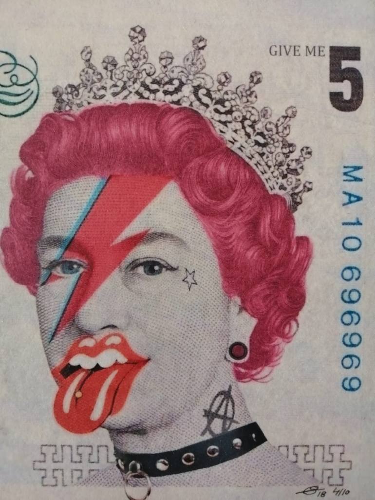 Original Pop Art Pop Culture/Celebrity Mixed Media by Segutoart Seguto