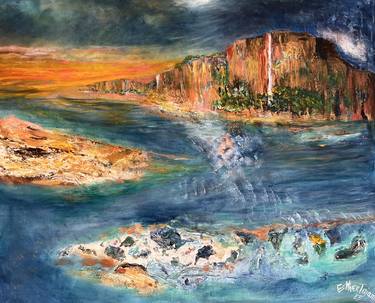 Original Abstract Expressionism Landscape Paintings by Esther Tajani