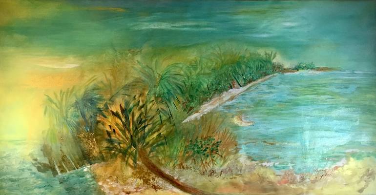 Original Contemporary Beach Painting by Esther Tajani