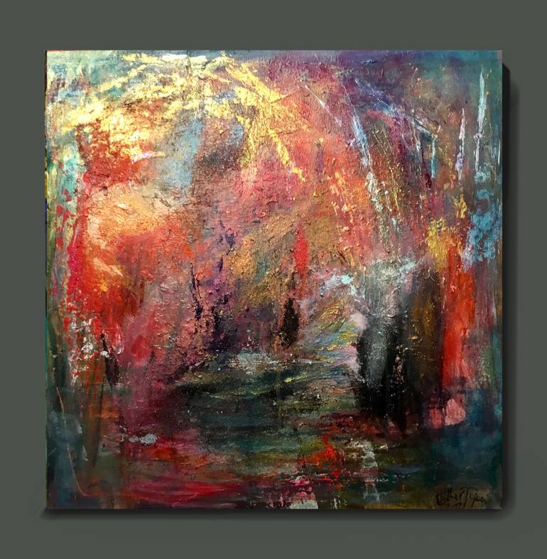 Incandescent risk Painting by Esther Tajani | Saatchi Art
