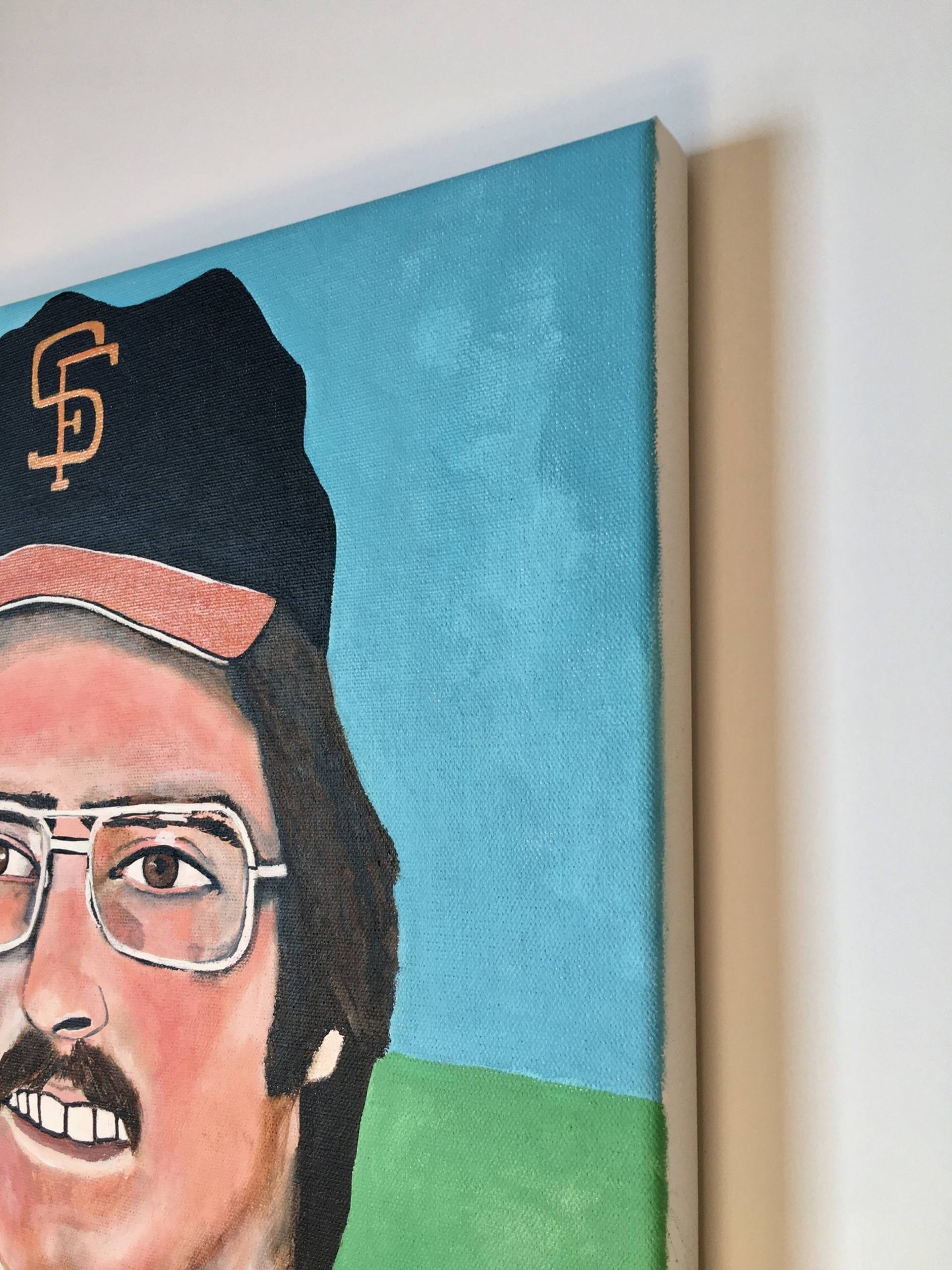 Greg Minton, San Francisco GIANTS, 1978 Painting by Isabella Di Sclafani