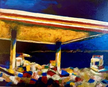 Original Abstract Expressionism Architecture Paintings by Todd Gutmann