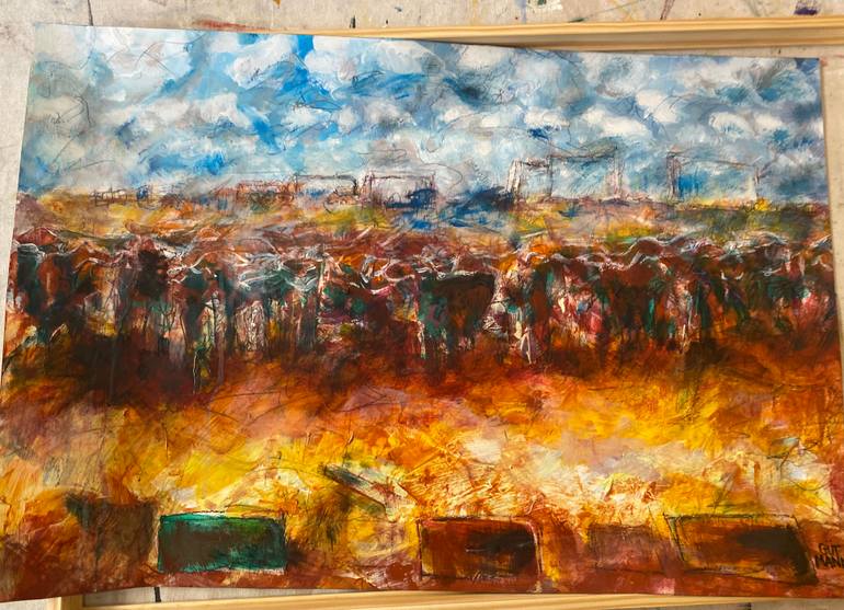 Original Abstract Expressionism Nature Painting by Todd Gutmann