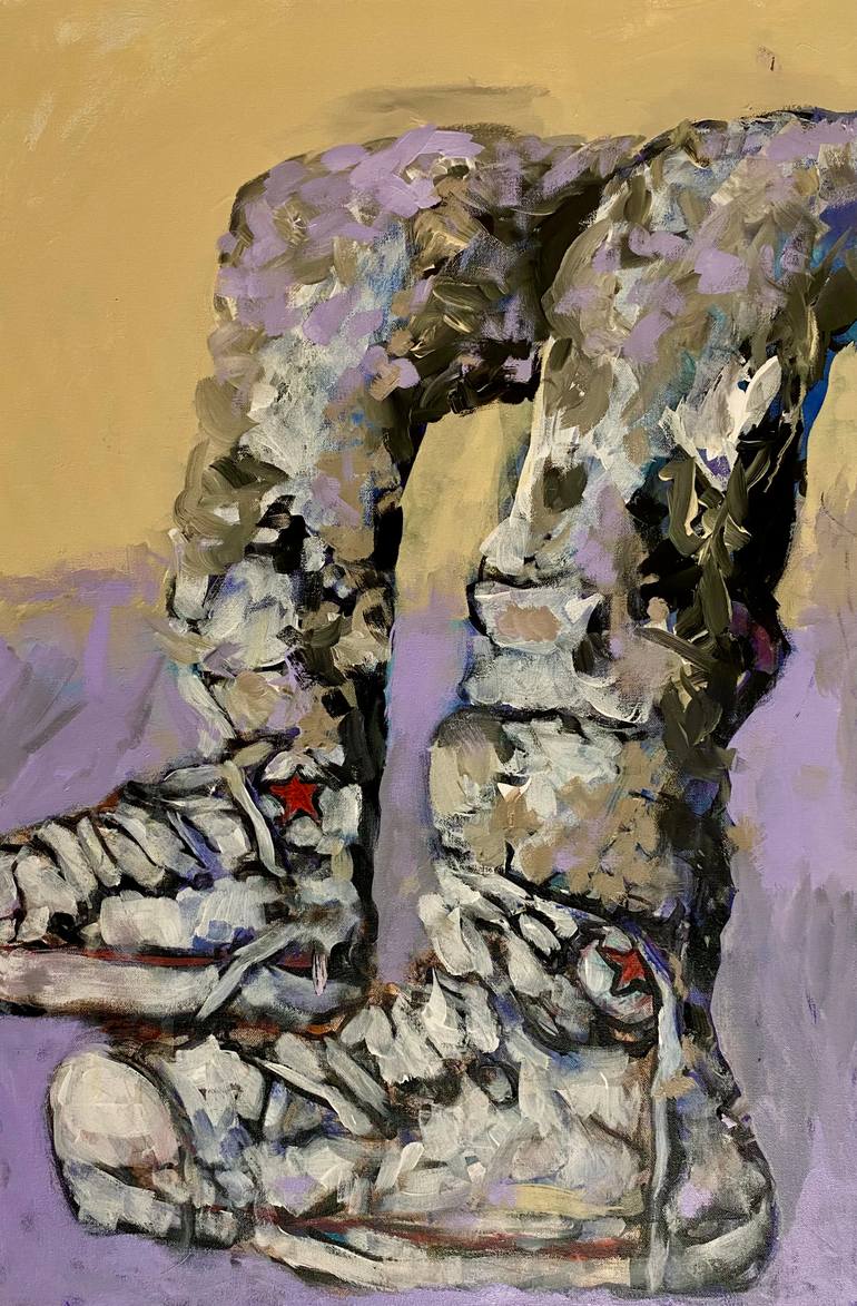 Original Abstract Expressionism Sports Painting by Todd Gutmann