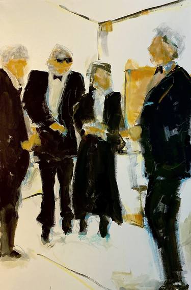 Original Abstract Expressionism Fashion Paintings by Todd Gutmann