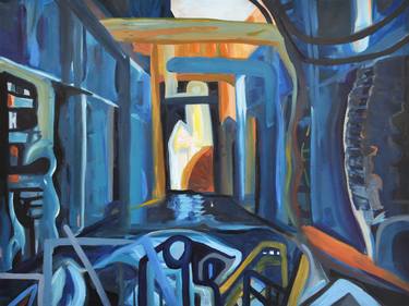 Print of Abstract Interiors Paintings by Temme Barkin-Leeds
