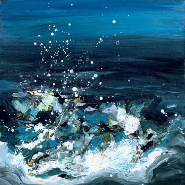 Original Abstract Seascape Paintings by anne ducrot