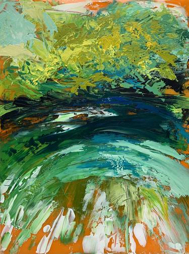 Original Abstract Expressionism Water Paintings by anne ducrot