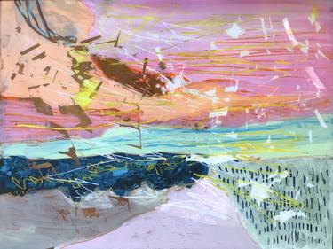Original Abstract Landscape Painting by Anne Ducrot