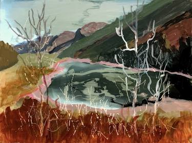 Original Expressionism Landscape Painting by Anne Ducrot