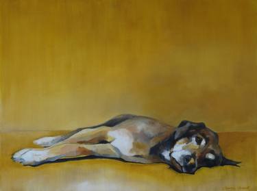 Print of Dogs Paintings by anne ducrot