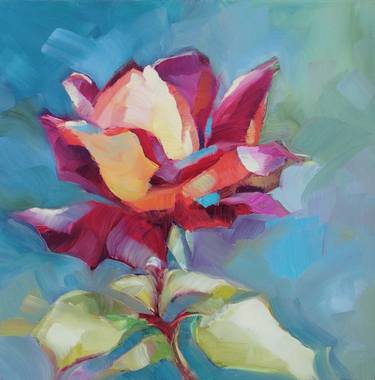 Original Floral Paintings by anne ducrot