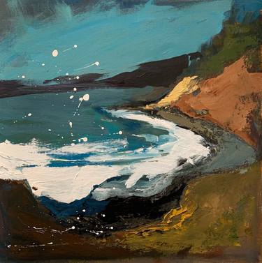 Original Abstract Expressionism Seascape Paintings by anne ducrot