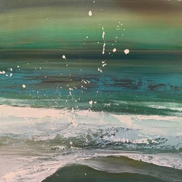 Original Abstract Expressionism Seascape Paintings by anne ducrot