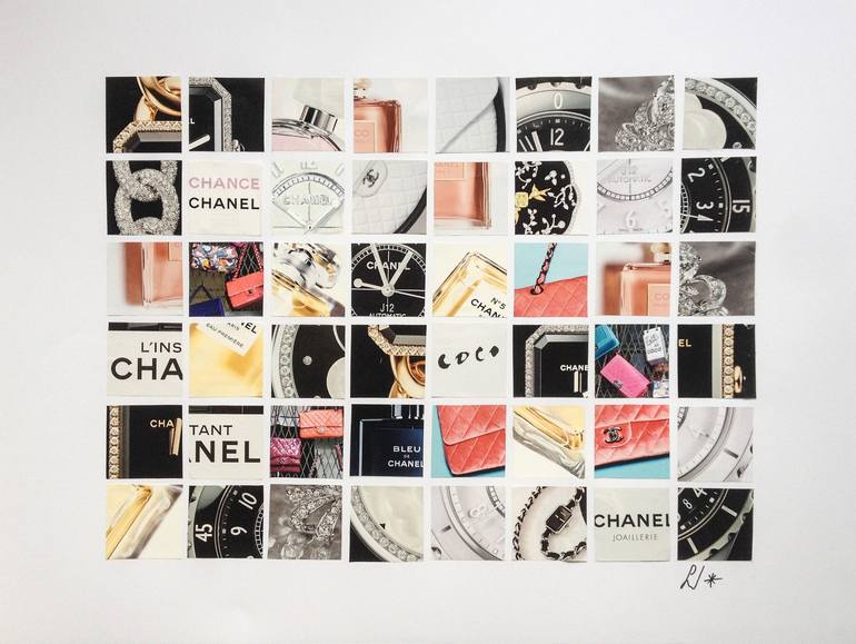 Coco Chanel Collage by Laurence de Valmy