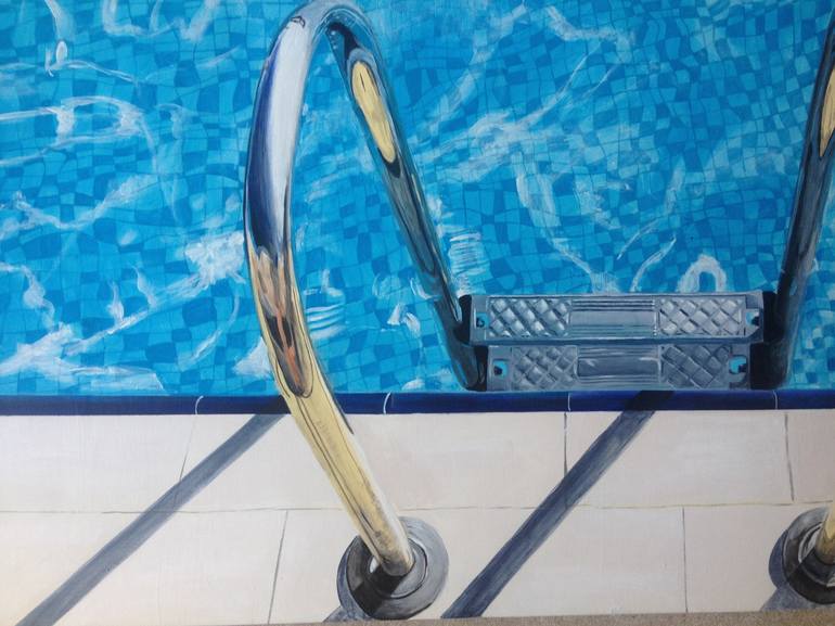 Original Realism Water Painting by Laurence de Valmy