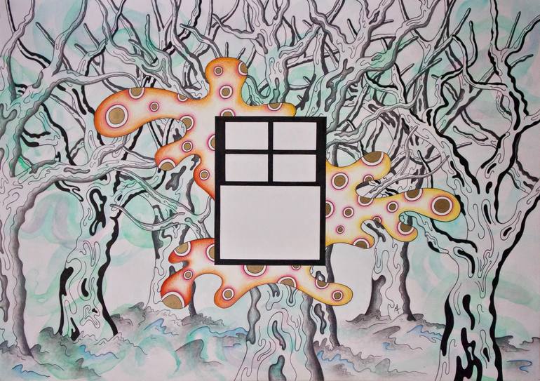 Original Conceptual Fantasy Drawing by Martin Harman
