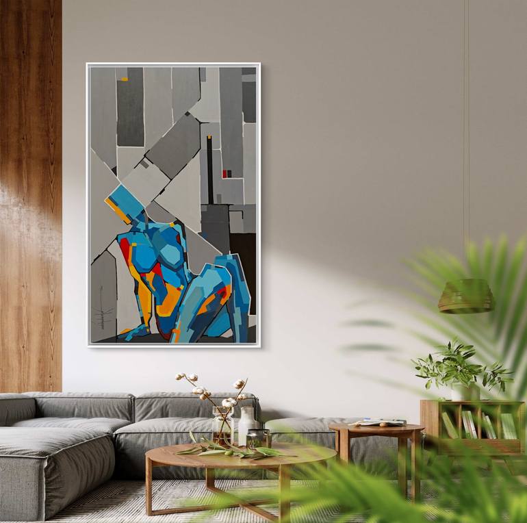 Original Abstract Painting by Amrish Malvankar