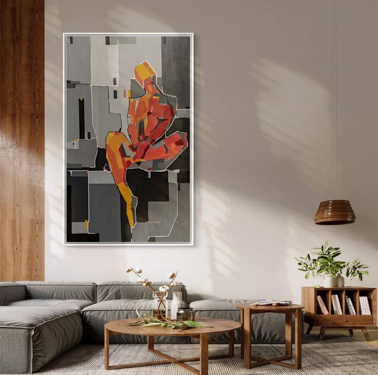 Original Figurative Abstract Painting by Amrish Malvankar