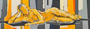 Original Abstract Expressionism Abstract Painting by Amrish Malvankar