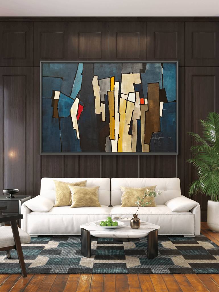 Original Contemporary Abstract Painting by Amrish Malvankar